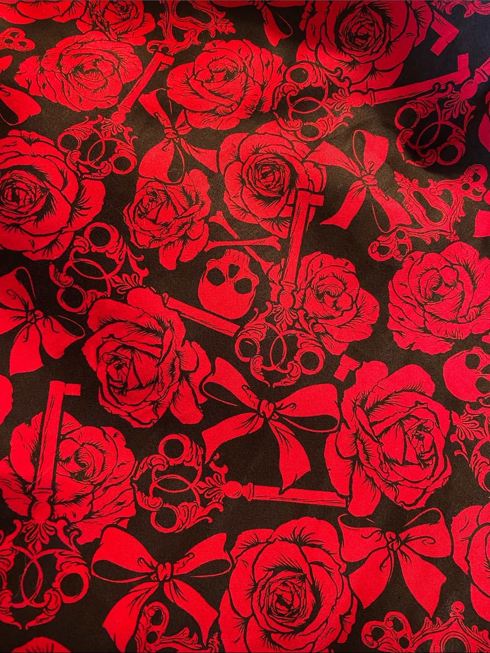 Torrid Retro Chic Fit N Flare Skull & Floral Print Dress - Picture 3 of 6